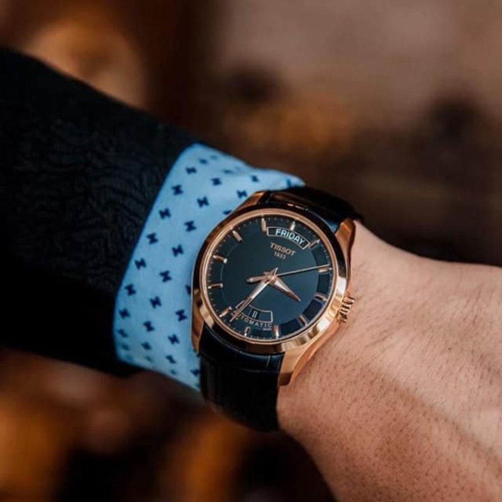 New Tissot Rose Gold Couturier Watch